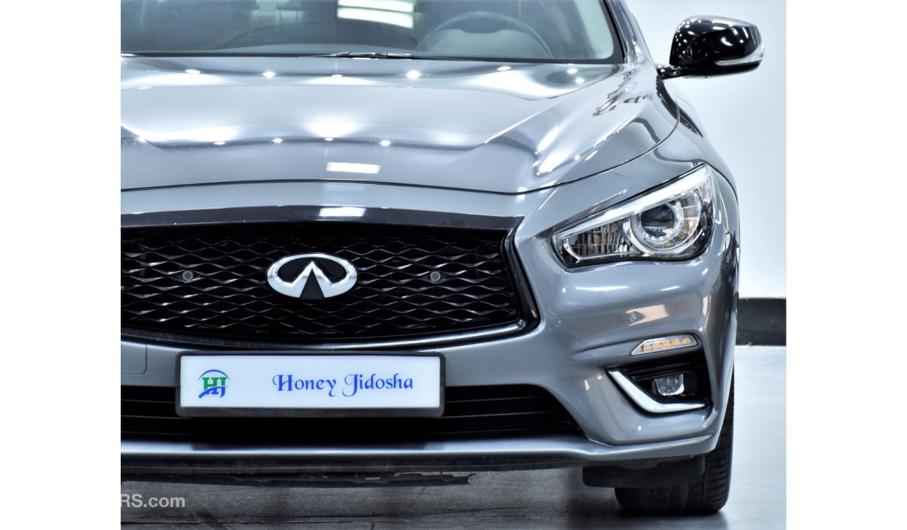 Infiniti Q50 Luxe EXCELLENT DEAL for our Infiniti Q50 3.0t ( 2020 Model ) in Grey Color GCC Specs