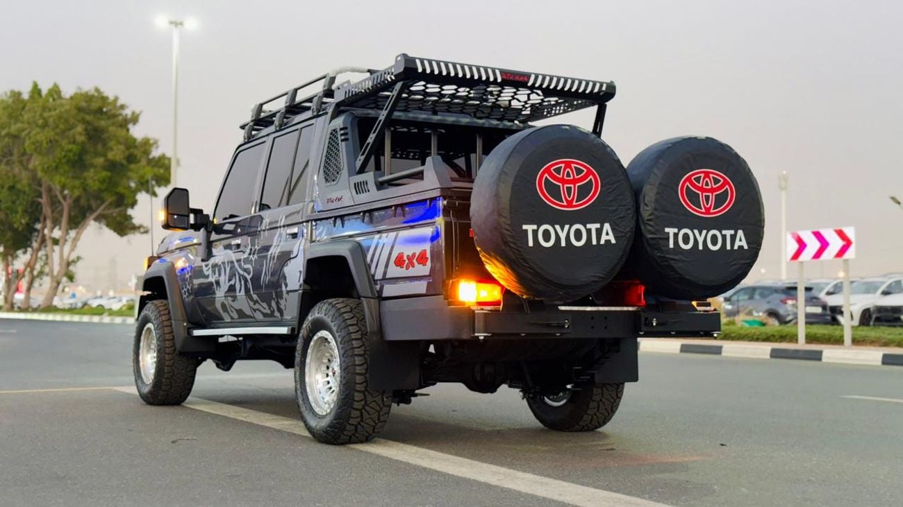 Toyota Land Cruiser 70 2022 | 4.5 DIESEL ENGINE | MT | RHD | DOUBLE CABIN | GTK 4X4 SPORTS BAR WITH BASKET | REAR DUAL TIRE