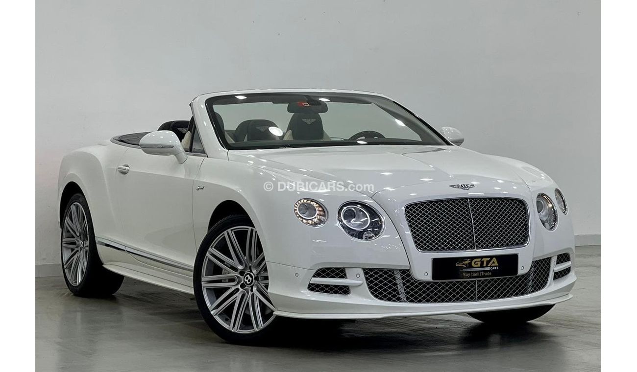 بنتلي كونتيننتال جي تي سي 2015 Bentley Continental GTC Speed V12, Service History, Warranty, GCC