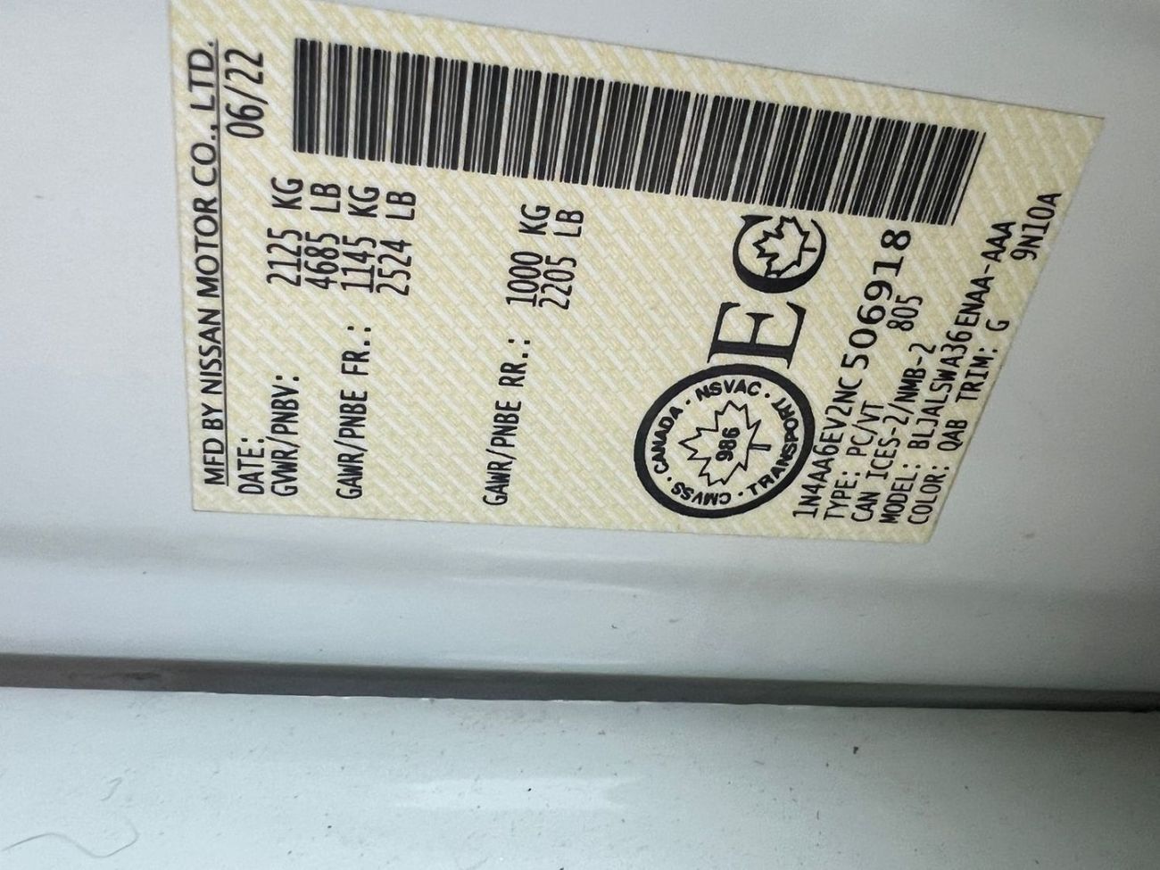 Nissan Maxima SR 3.5L