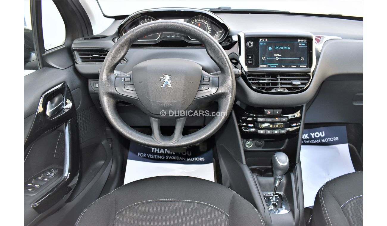 Peugeot 208 AED 579 PM | 1.6L ACTIVE GCC DEALER WARRANTY