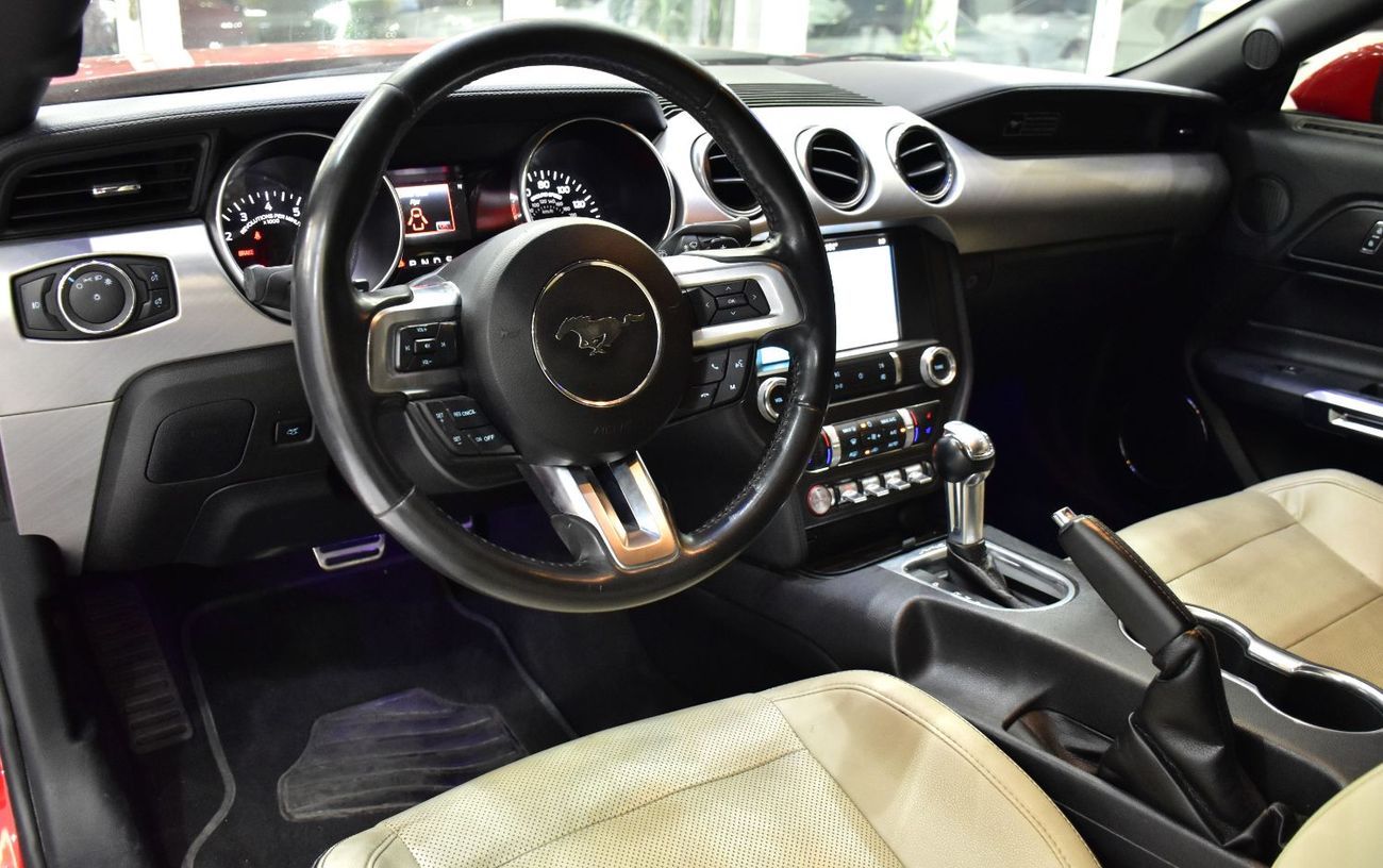 Ford Mustang EXCELLENT DEAL for our Ford Mustang ECOBOOST Convertible ( 2020 Model ) in Red Color American Specs