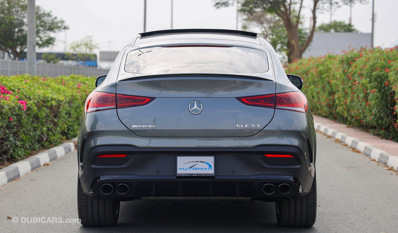 Mercedes-Benz GLE 53 AMG 2021 Coupe Turbo V6 GCC 0km, w/ 2 Yrs Ultd Milg Wnty + 3 Yrs or 60K KM Srvis @EMC