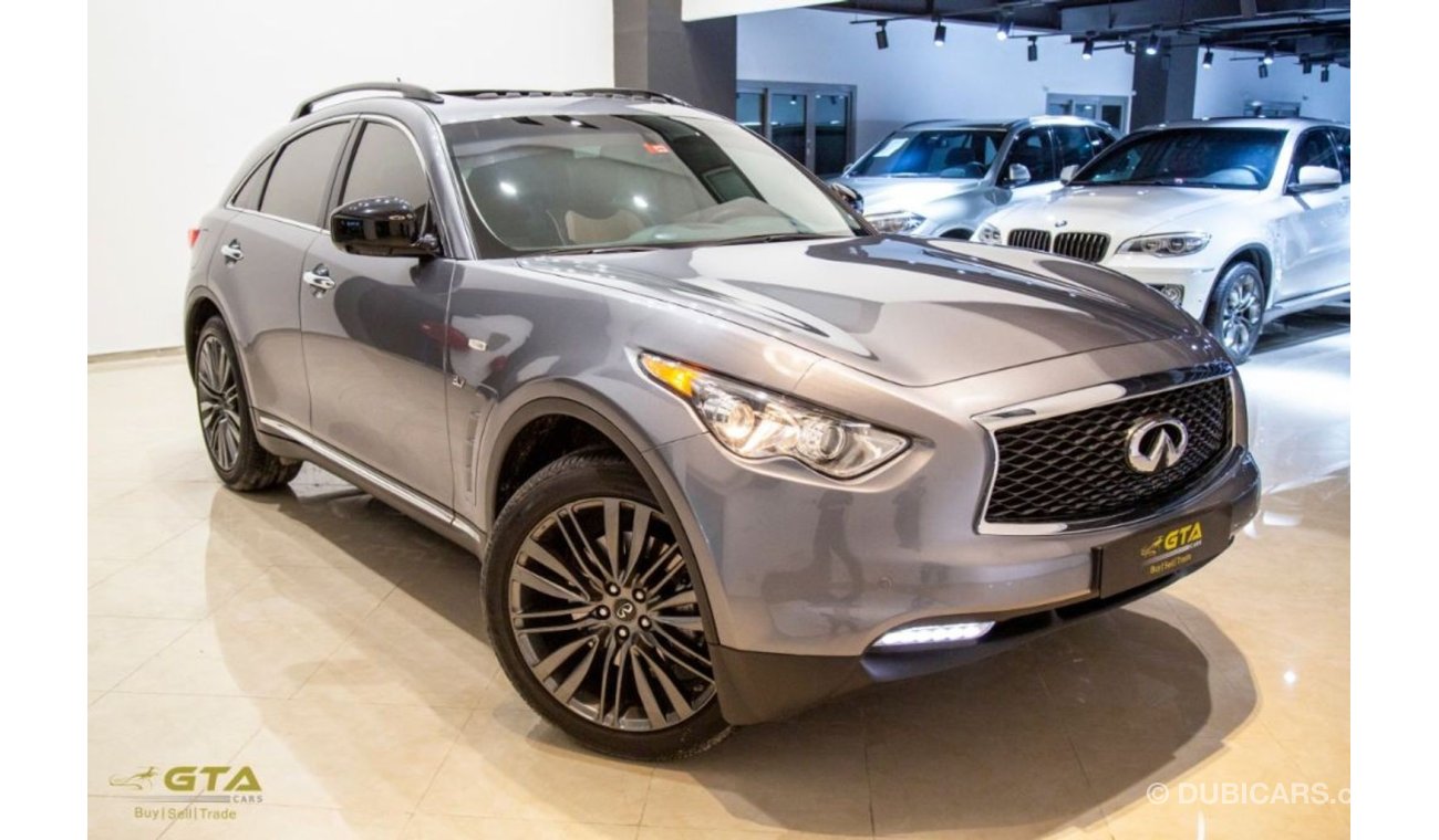 Infiniti QX70 2018 Infiniti QX70 Limited, Infiniti Warranty, Full Service History, GCC, Low Kms