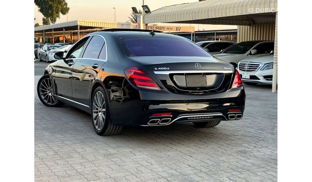 مرسيدس بنز S 400 S400d ديزل وارد اليابان اوراق جمارك  شاسيه طويل 6 سلندر توربو 2019