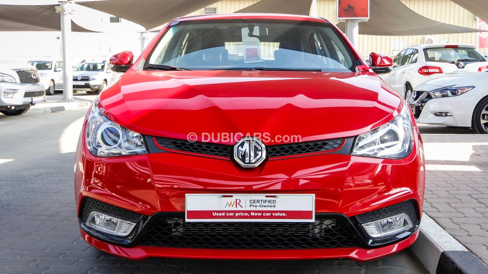 MG MG5 for sale: AED 32,900. Red, 2016