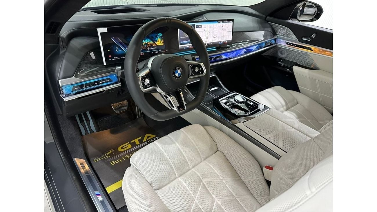 بي أم دبليو 760Li 2024 BMW 760i xDrive M-Sport Masterclass, 2028 BMW Warranty + Service Pack, Fully Loaded, GCC