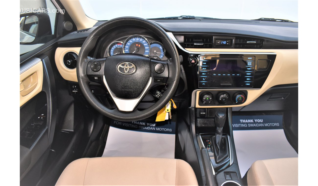 Toyota Corolla 2.0L SE 2018 GCC SPECS