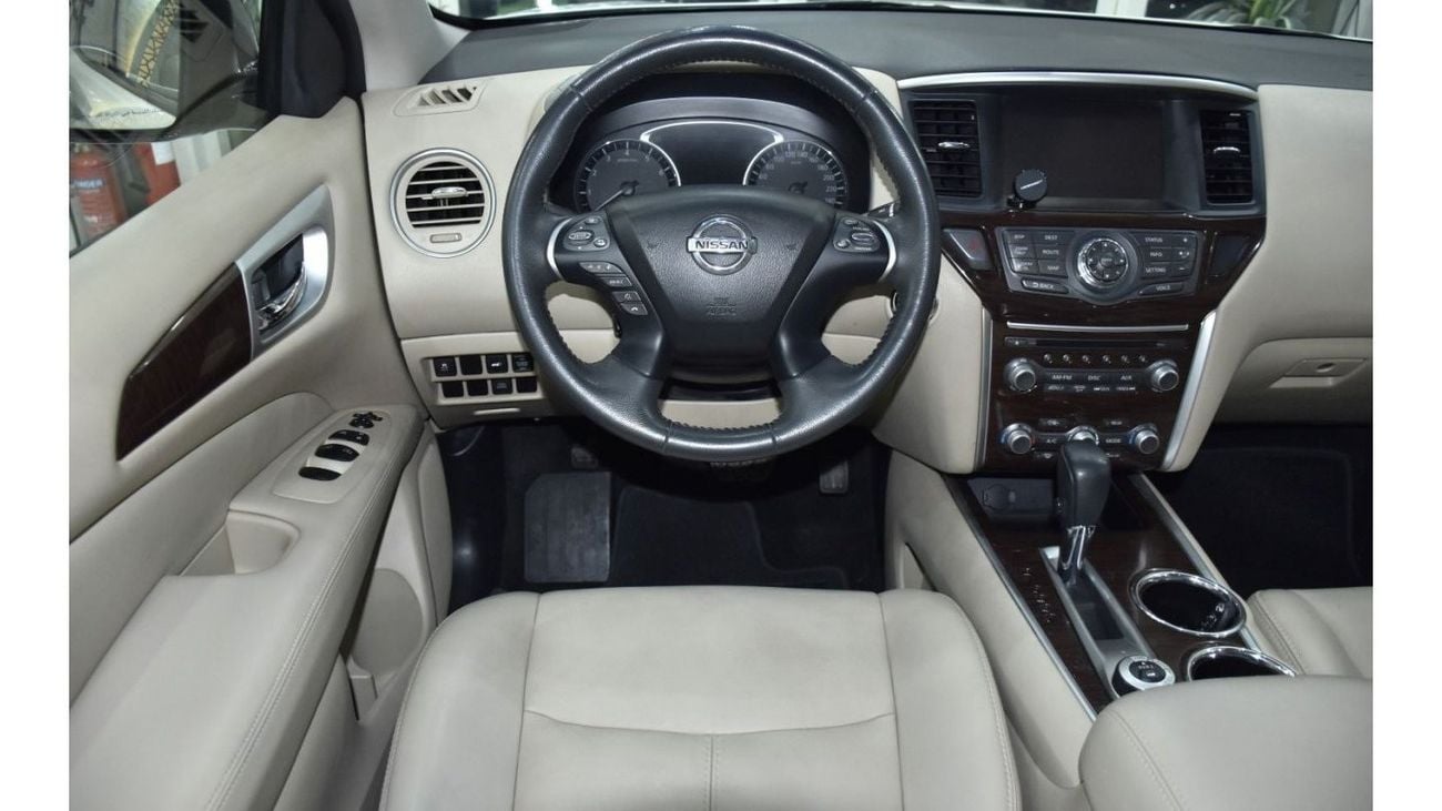 نيسان باثفايندر EXCELLENT DEAL for our Nissan Pathfinder SV 4WD ( 2017 Model ) in White Color GCC Specs