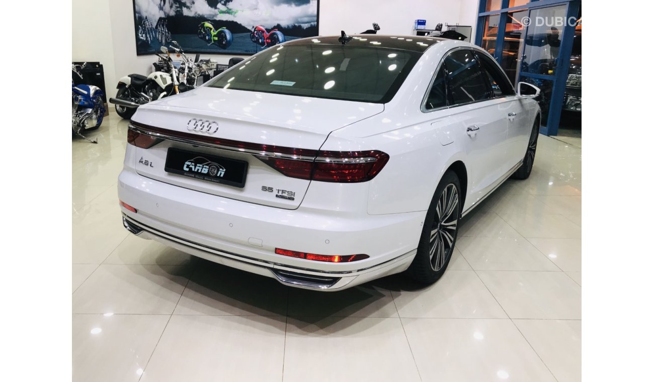 Audi A8 L 55 TFSI - 2018 - GCC - FULL OPTIONS - UNDER WARRANTY