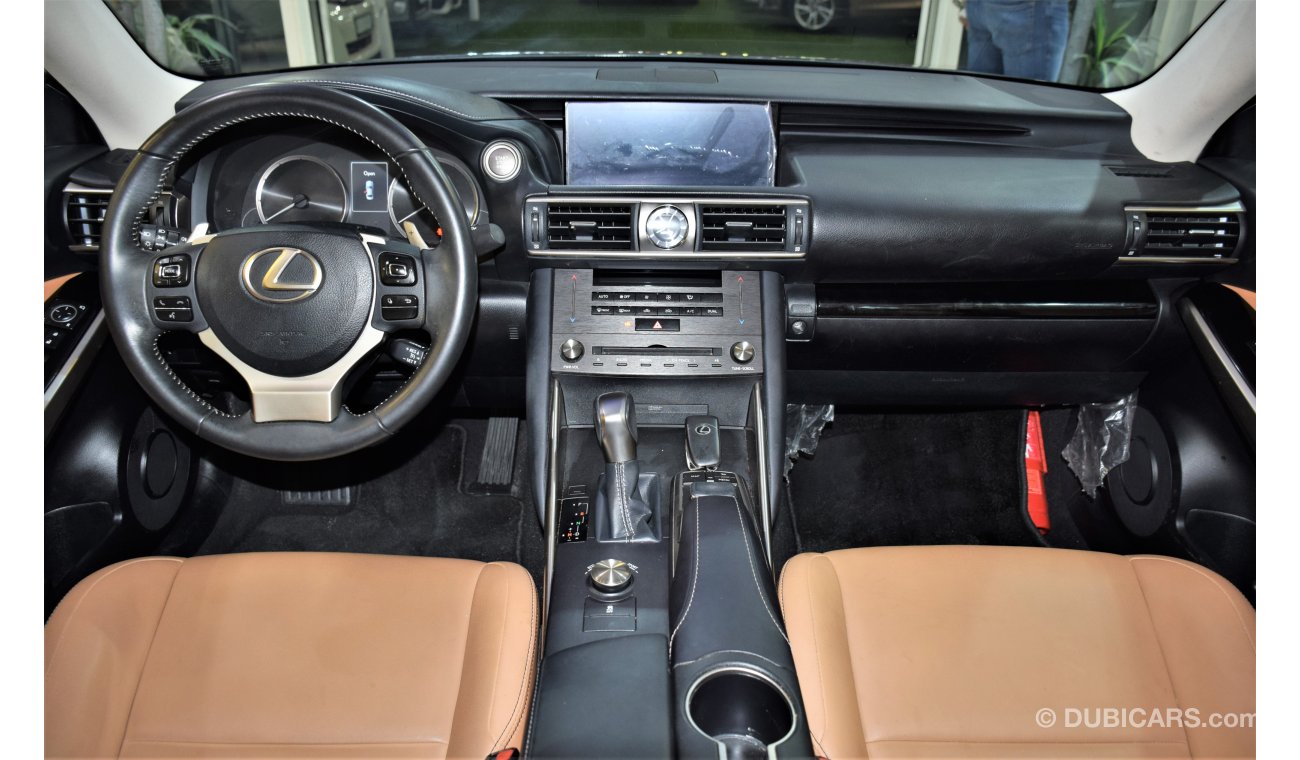 Lexus IS300 ORIGINAL PAINT ( صبغ وكاله ) AGENCY WARRANTY! Lexus IS 300 2019 Model!! in Grey Color! GCC Specs