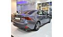 Lexus IS300 ORIGINAL PAINT ( صبغ وكاله ) AGENCY WARRANTY! Lexus IS 300 2019 Model!! in Grey Color! GCC Specs