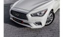 Infiniti Q50 Luxe V6 | 1,958 P.M  | 0% Downpayment | Infinti Warranty!