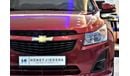 شيفروليه كروز AMAZING Chevrolet Cruze LS 2014 Model!! in Red Color! GCC Specs