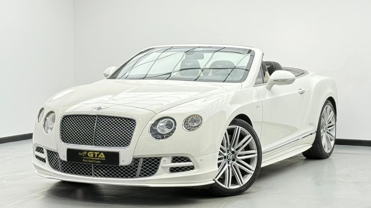 بنتلي كونتيننتال جي تي سي 2015 Bentley Continental GTC Speed Convertible, Fully Loaded, Excellent Condition, GCC