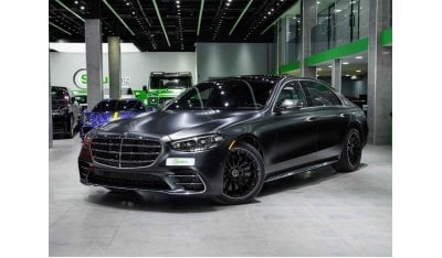 Mercedes-Benz S 580 SWAP YOUR CAR FOR BRAND NEW S580- MATT BLACK COLOR-BLUE INTERIOR -VIP PLUS -SPORT + PREMIUM PACKAGE