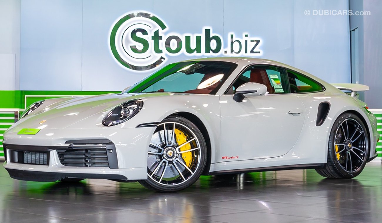 Porsche 911 Turbo S IN CRAYON WITH 2 YEARS WARRANTY | GCC SPEC | BRAND NEW |