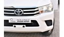 Toyota Hilux AED 1370 PM | 0% DP | 2.7L 4WD GCC WARRANTY