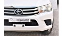 تويوتا هيلوكس AED 1370 PM | 0% DP | 2.7L 4WD GCC WARRANTY