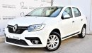 Renault Symbol 1.6L PE 2017 GCC SPECS DEALER WARRANTY