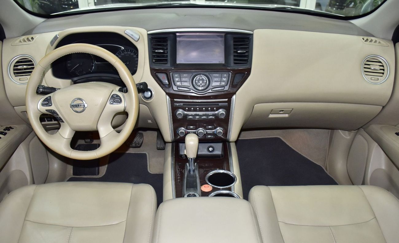 Nissan Pathfinder EXCELLENT DEAL for our Nissan Pathfinder SV 4WD ( 2015 Model ) in White Color GCC Specs