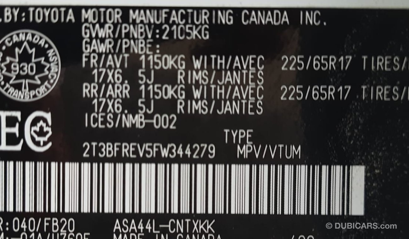 Toyota RAV4 EX Toyota rav_4  (USA-SPEC) 4*4 - 2015- VERY GOOD CONDITION