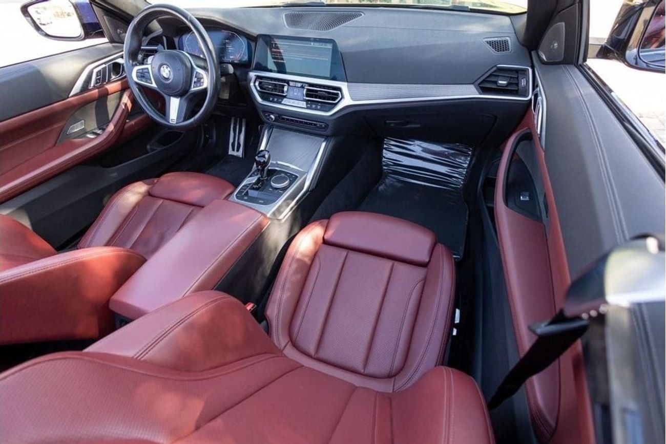 BMW 420i M Sport 2.0L BMW 420i M-Sport Convertible 2022 GCC under Agency Warranty and Service Contract with F