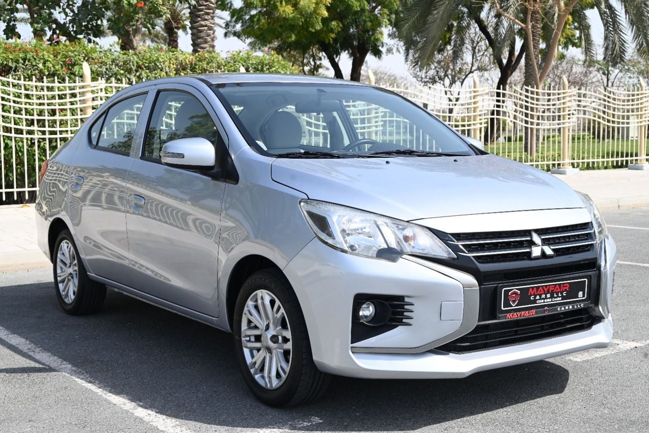 Mitsubishi Attrage GLX Mid 1.2L - 0% DP - ORIGINAL PAINT - MITSUBISHI ATTRAGE 2022 - LOW MILEAGE - GCC