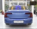 Volvo S90 EXCELLENT DEAL for our Volvo S90 T6 R- Design AWD ( 2018 Model ) in Blue Color GCC Specs