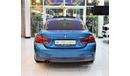 BMW 420i BMW 420i M-Kit 2018 Model!! in BLUE / GREEN Color! GCC Specs AGENCY WARRANTY Oct.2022 or 200,000 KM 