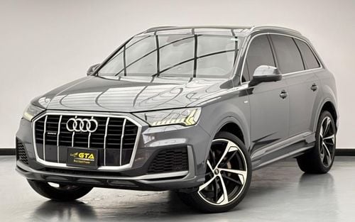 أودي Q7 2022 Audi Q7 55 TFSI Quattro S-Line, 1 Year Warranty Unlimited KM, Service History, GCC