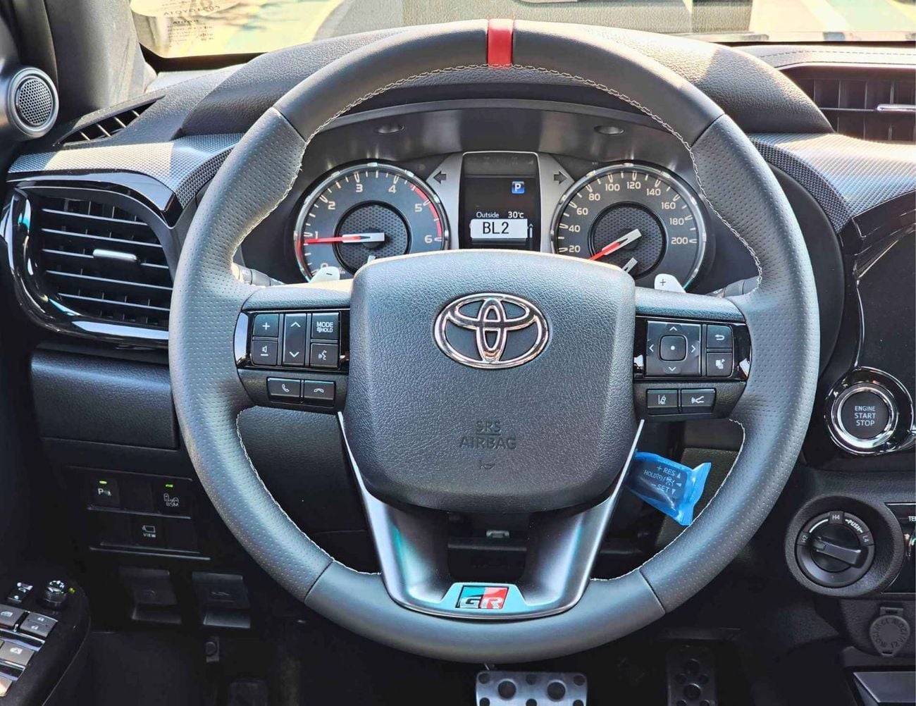 Toyota Hilux GR SPORT WITH BULBAR / 2.8L DIESEL V4 / RADAR / 360*CAMERA/DRIVER PWR SEATS WITH LATHER (CODE#HGRD)