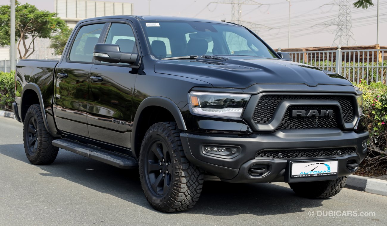 RAM 1500 1500 REBEL CREW CAB 4X4 5.7L V8 HEMI , NIGHT EDITION , 2022 GCC , 0Km (ONLY FOR EXPORT)