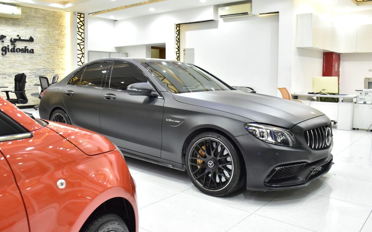 مرسيدس بنز C 63 S EXCELLENT DEAL for our Mercedes Benz C63s AMG ( 2020 Model ) in Matte Black Color European Specs