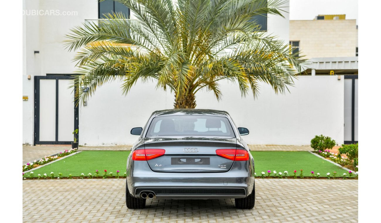 Audi A4 2 Y Warranty! - Audi A4 45TFSI S-LINE QUATTRO - GCC - AED 1,323 Per Month - 0% Downpayment