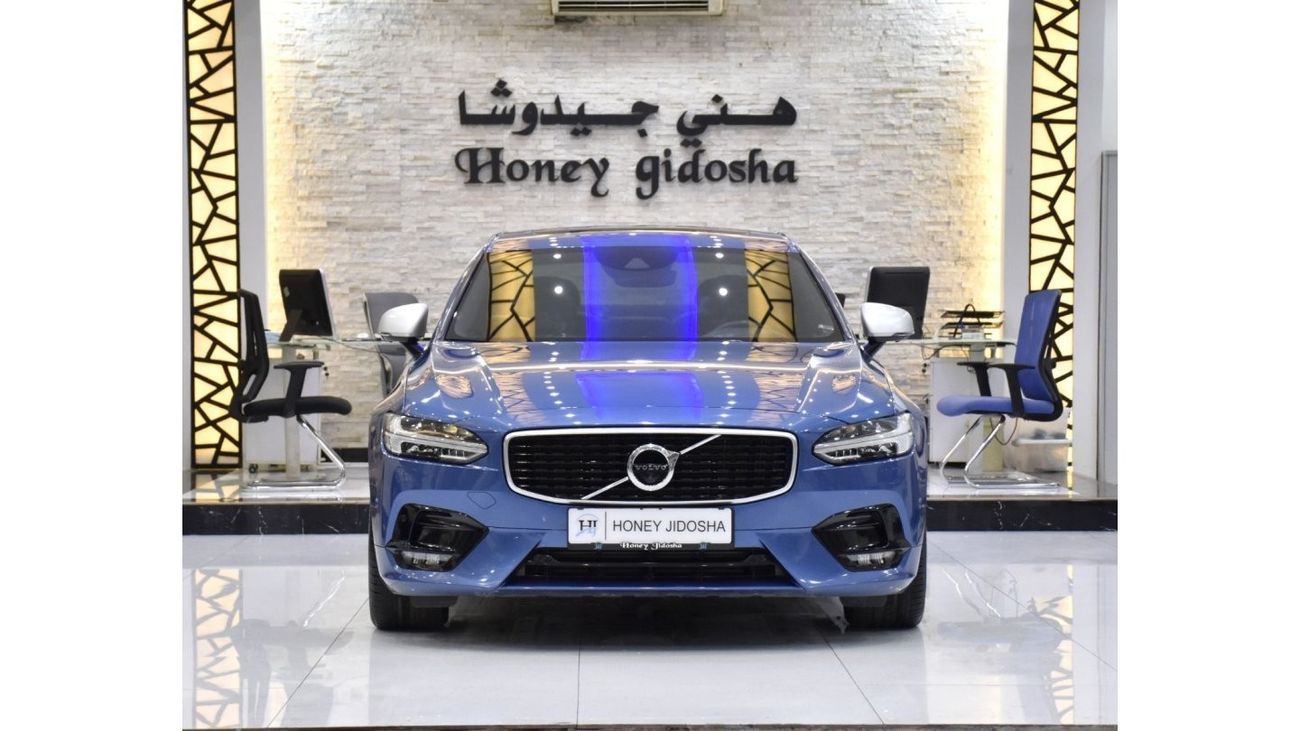 Volvo S90 EXCELLENT DEAL for our Volvo S90 T6 R- Design AWD ( 2018 Model ) in Blue Color GCC Specs