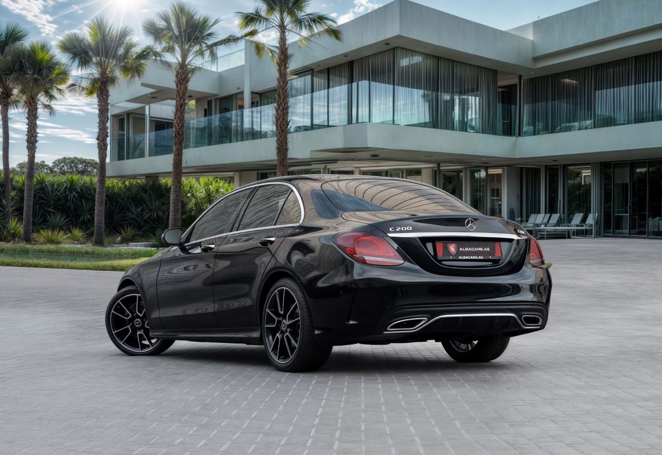 مرسيدس بنز C 200 C200 AMG | 2,155 P.M | 0% Downpayment | Sedan!