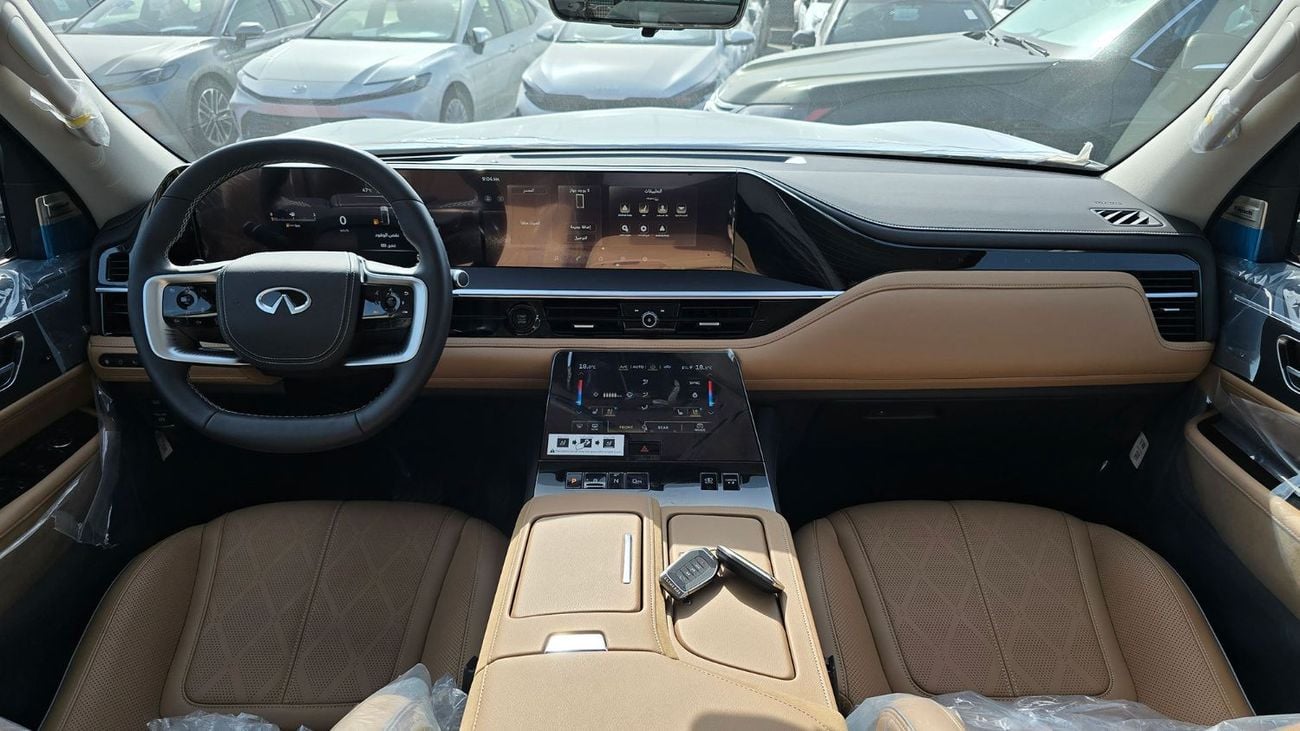 إنفينيتي QX80 2026 Infiniti QX80 Sensory 3.5L AT Petrol (Bronze-Tan)