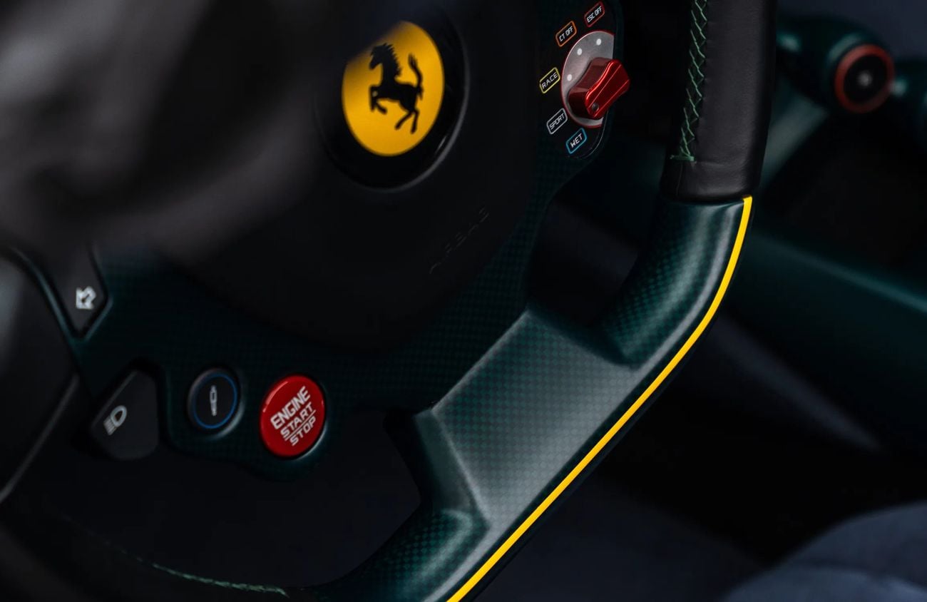 Ferrari 488 3.9L V8 Twin-Turbocharged Engine