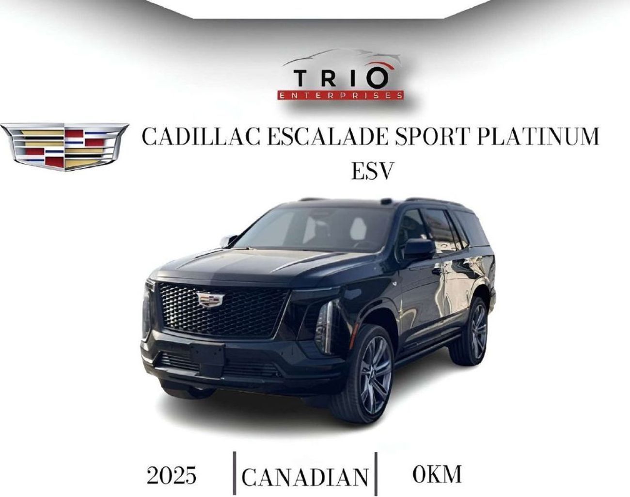 كاديلاك إسكالاد Sport Platinum 6.2L AWD CADILLAC ESCALADE ESV SPORT PLATINUM - 6.2L - PETROL - 7 STR - AT - 2025MY