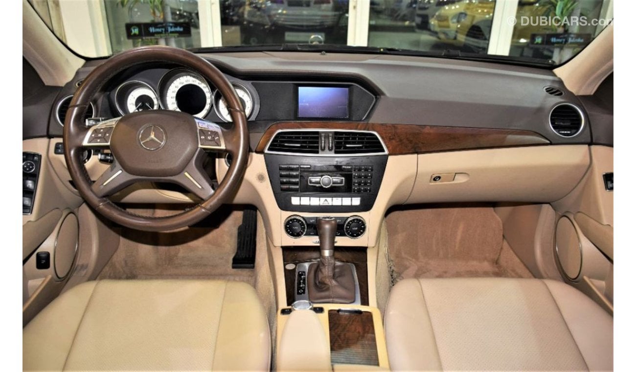 Mercedes-Benz C 180 ORIGINAL PAINT! ( صبغ وكاله ) Mercedes Benz C180 1.6 2013 Model! Black Color! GCC Specs