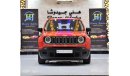 Jeep Renegade EXCELLENT DEAL for our Jeep Renegade SPORT ( 2017 Model! ) in Red Color! GCC Specs