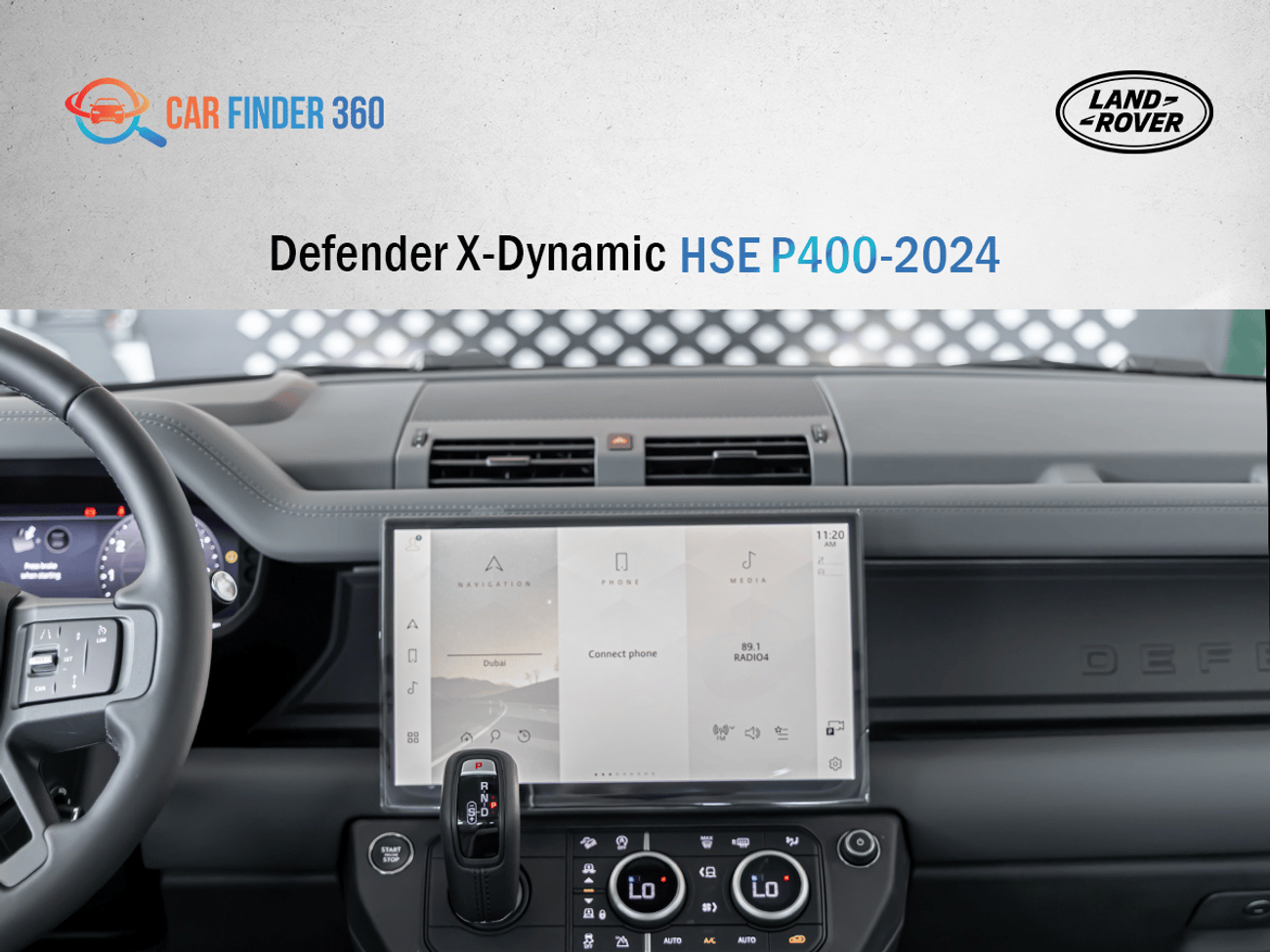 Land Rover Defender Land Rover Defender X-Dynamic HSE P400 - Nardo grey  - White Interior -  2026 - GCC(Export Only)