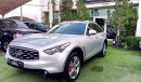 Infiniti FX35 Gulf 2009, silver color, black interior, number one, leather, sensor hole, rear camera, screen, rear