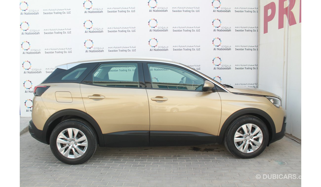 Peugeot 3008 1.6L TURBO ACTIVE 2018 GCC DEALER WARRANTY TILL 2022 / 100000 KM OPTIONAL SERVICE PLAN