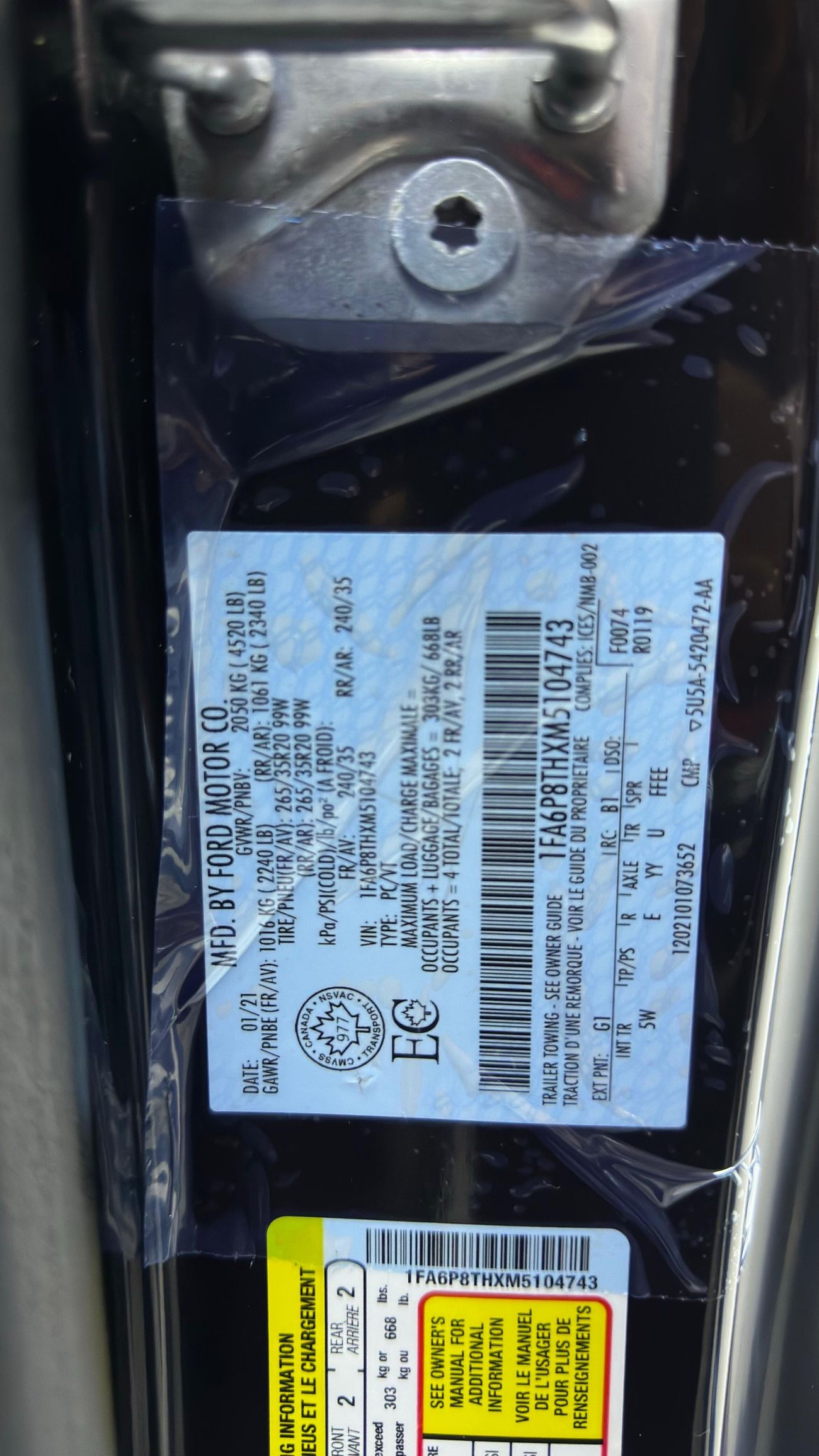 فورد موستانج performance package