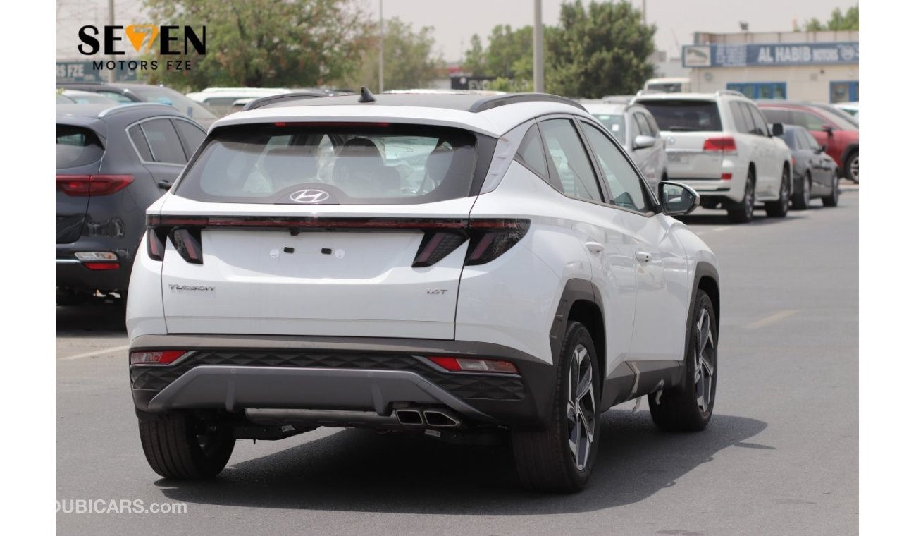 Hyundai Tucson 1.6-TURBO WITH PANORAMIC ROOF, FOR EXPORT COLOR WHITE MODEL 2024 AUTOMATIC TRANSMISSION.