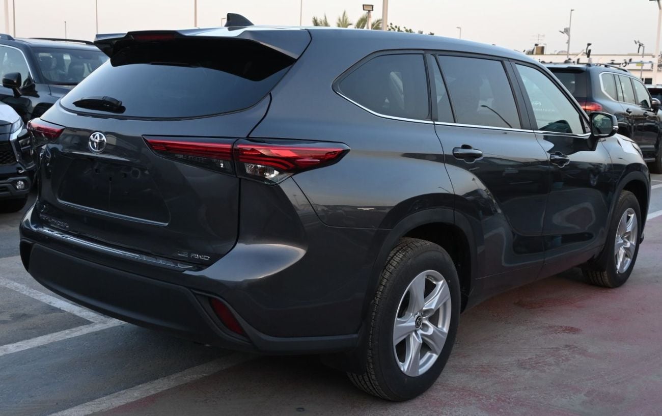 تويوتا هايلاندر Toyota Highlander 2023model 2.4L LE Turbo AWD Petrol engine Colour Grey Transmission Automatic Inter