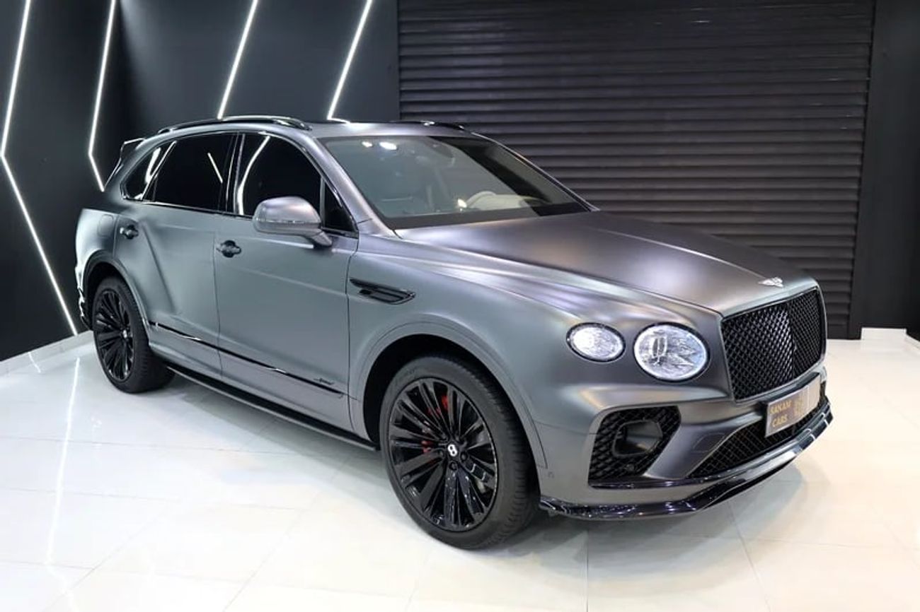 Bentley Bentayga Original Satin Grey Exterior, Akrapovic Exhaust, Carbon Interior, GCC Specs