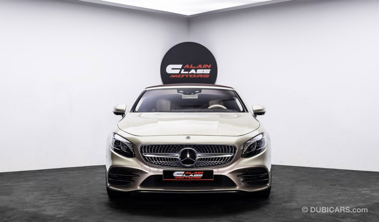 Mercedes-Benz S 560 Cabriolet 2019 - GCC Under Warranty and Service Contract